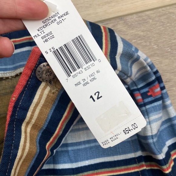 NWT Jones New York Linen Wrap Mini Skirt‎ Western Aztec Stripe Southwestern - Picture 14 of 14